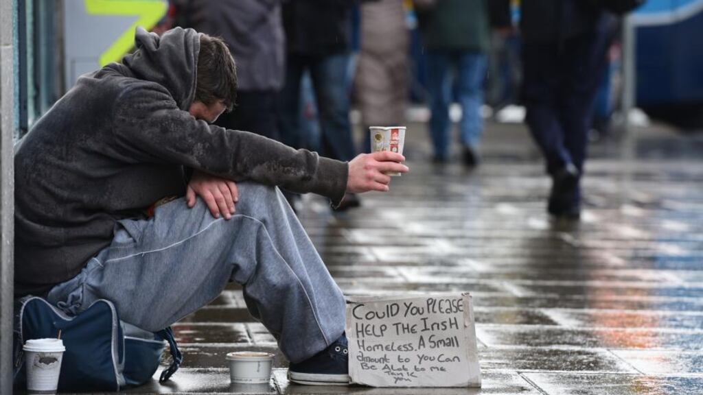 ‘The economic crisis, along with the decline in affordable housing for vulnerable people and those on low incomes, has coincided with rising demand for homeless services.’ Photograph: Alan Betson