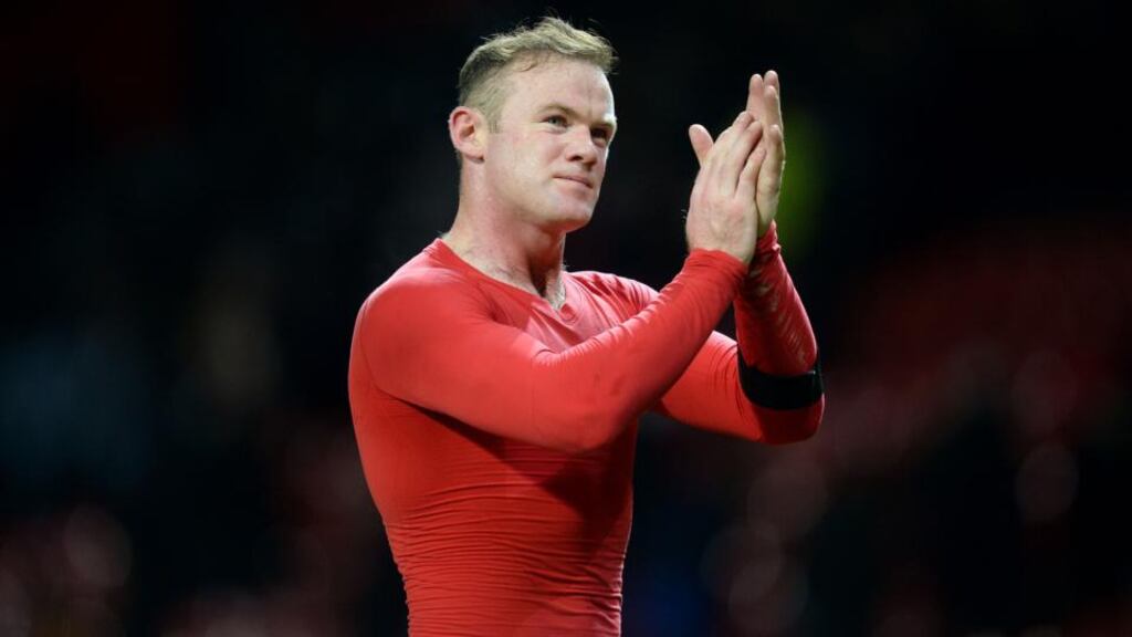 Wayne Rooney has been ruled out of Manchester United’s Champions League opener. Photograph: Martin Rickett/PA