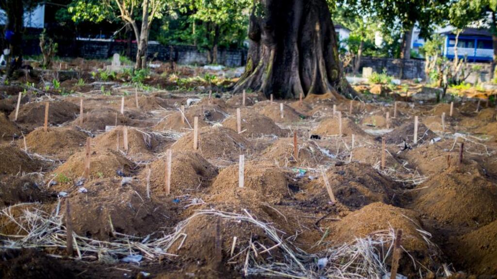 Sierra Leone: To date, Concern’s teams have conducted more than 16,500 burials, which have also helped to prevent the spread of Ebola. Photograph: Concern Worldwide