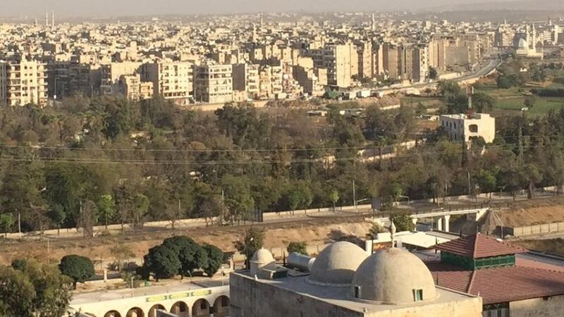 Aleppo from strategic hilltop. Photograph: Michael Jansen
