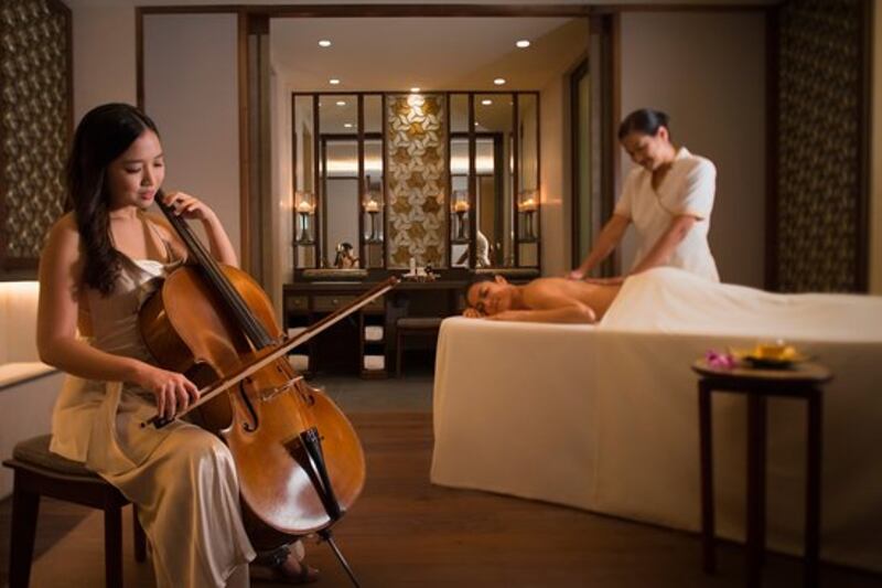 Cello Concerto Massage, Ritz Carlton Hotel, Singapore