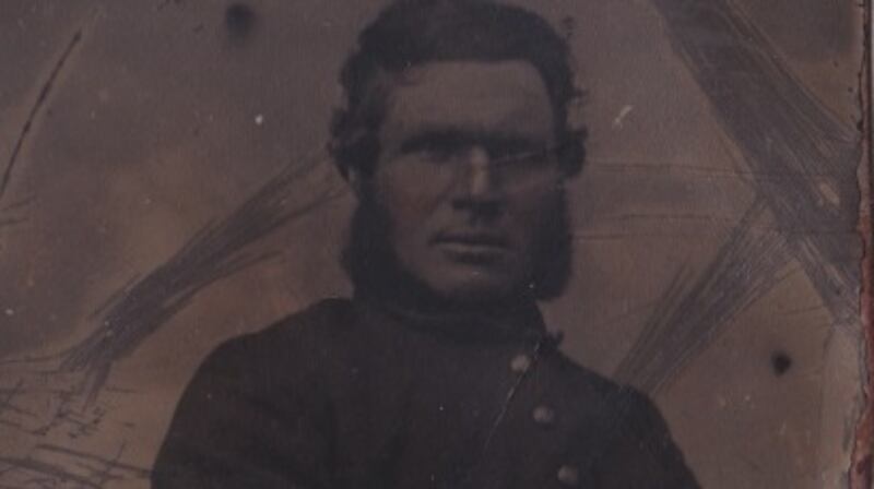 Florence Burke at Cold Harbor, Virginia in 1864.