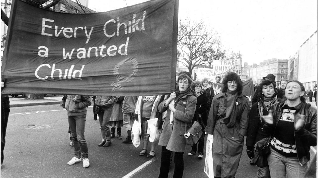 An anti-abortion march in Dublin in 1982. “If you believe that abortion is a great moral evil, Ireland before the Eighth was just about the best place on Earth.” Photograph: Tom Lawlor