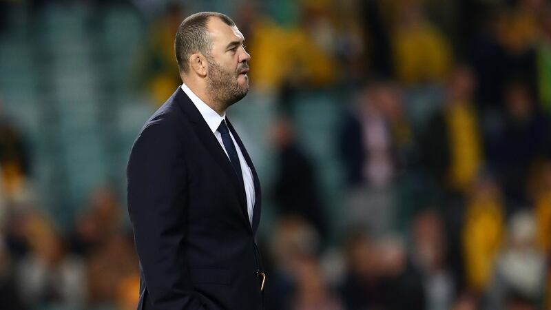 Michael Cheika saw his Australia side narrowly beaten by Ireland in Sydney. Photograph: Cameron Spencer/Getty