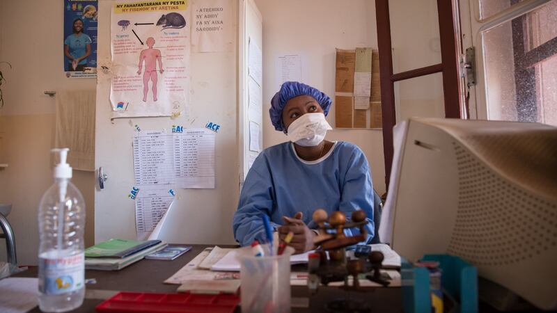 Dr Marielle Zaramisy,  chief of medicine at the anti-plague hospital in Antananarivo: ‘As a human I’m afraid but I’m following all the precautions.’