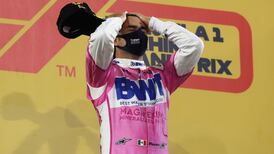 Sergio Perez in a spin as he goes from last to first to win in Bahrain