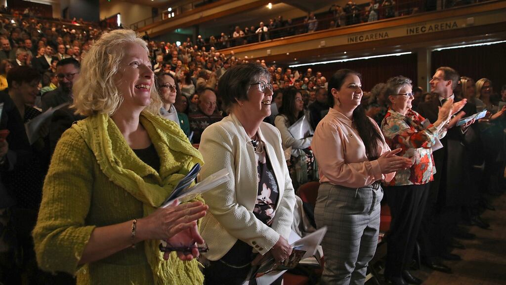 Five thousand people from 135 countries are being sworn in as Irish citizens in six separate ceremonies in Killarney over two days. Photograph: Valerie O’Sullivan