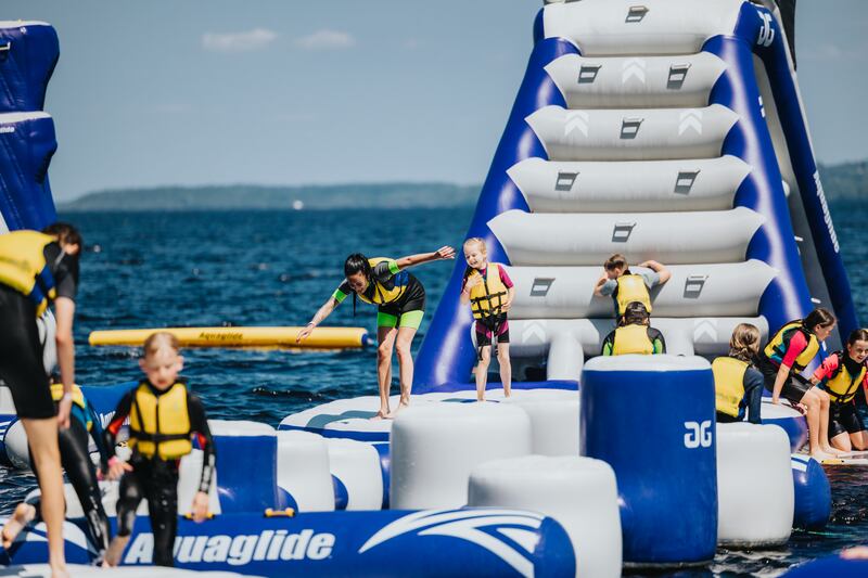 Make a splash at West Lake Aqua Park in Co Clare