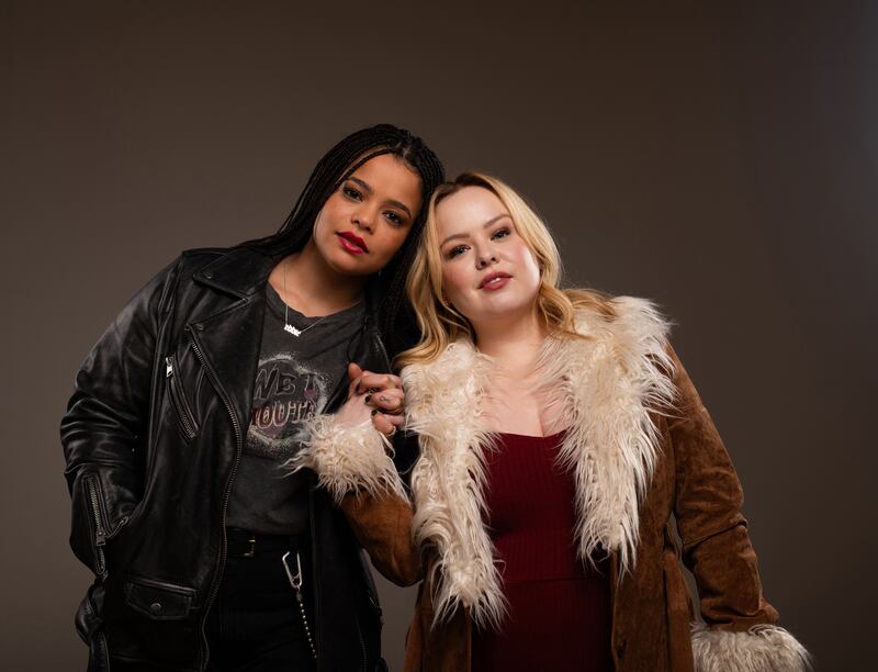 Eddie (Lydia West) and Maggie (Nicola Coughlan) in Big Mood. Photograph: Matt Crockett/Channel 4