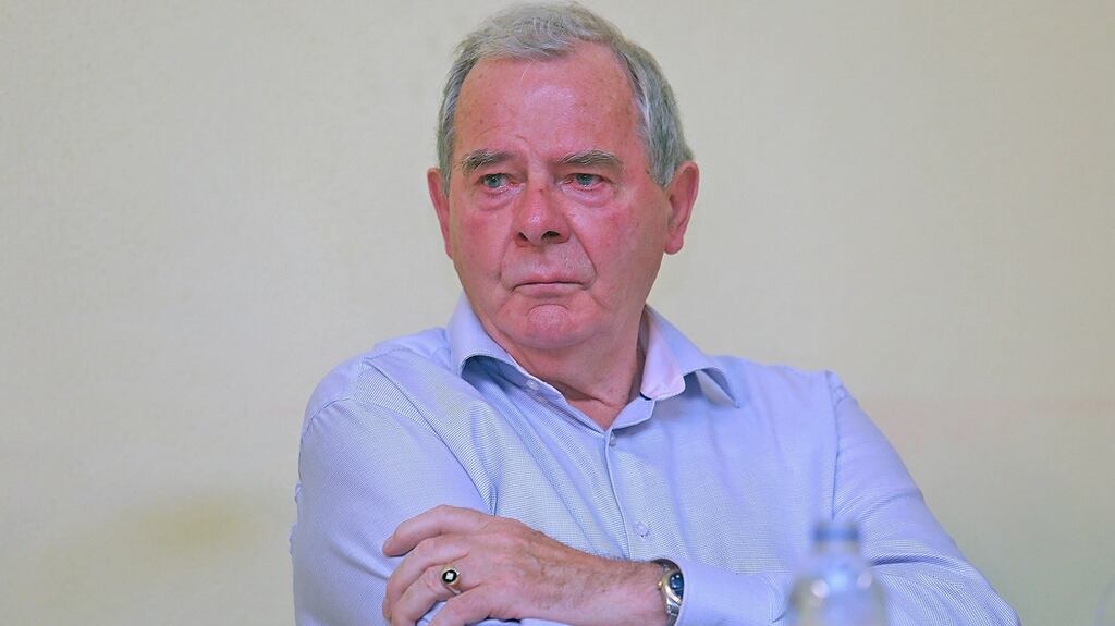 Sean Quinn told the community gathering he had run his company for 35 years in an honourable way.