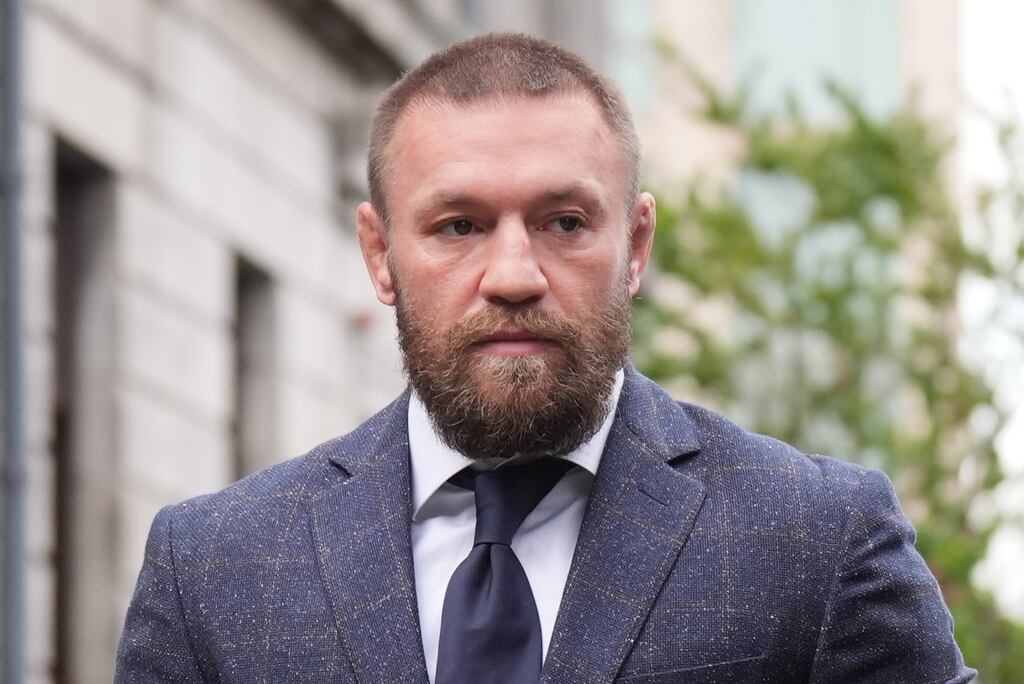 Mixed martial arts fighter Conor McGregor pictured outside the High Court in Dublin. Photograph: Niall Carson/PA Wire