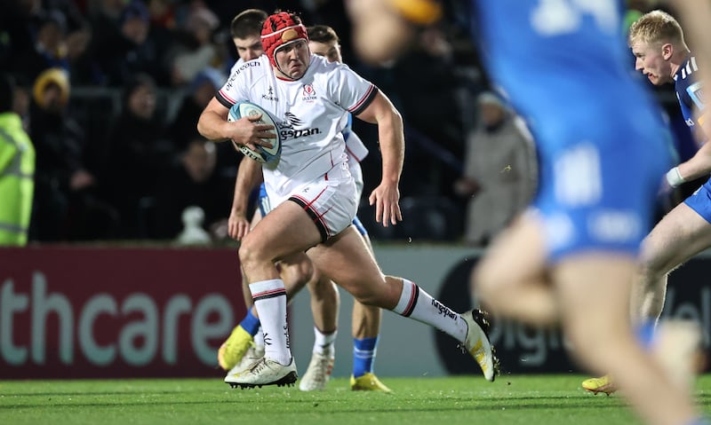 Ulster hooker Tom Stewart has been called into the Ireland training squad in Portugal due to a hamstring injury suffered by Rónan Kelleher. Photograph: Billy Stickland/Inpho