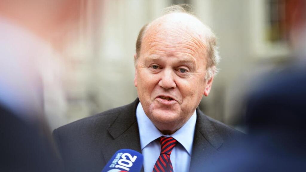 Minister for Finance Michael Noonan told Fine Gael TDs at this evening’s lengthy parliamentary party meeting to focus on “the new Ireland” and to put recent controversies behind them. Photograph: Eric Luke / The Irish Times