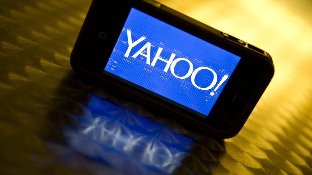 Bids for Yahoo are due on April 18th. Time Inc is also considering partnering with a private equity firm on a bid for Yahoo’s core internet assets. (Photograph: KAREN BLEIERKAREN BLEIER/AFP/Getty Images)