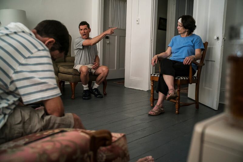 Patrick, Dennis and Sandy during an intervention at Sandy’s home.