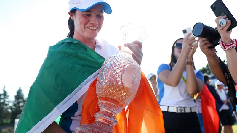 Leona Maguire was a key part of Europe’s Solheim Cup success on her debut appearance. Photograph: Maddie Meyer/Getty Images