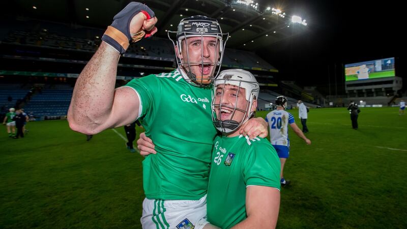 Limerick hurlers celebrate winning the 2020 All Ireland Photograph: INPHO/Morgan Treacy