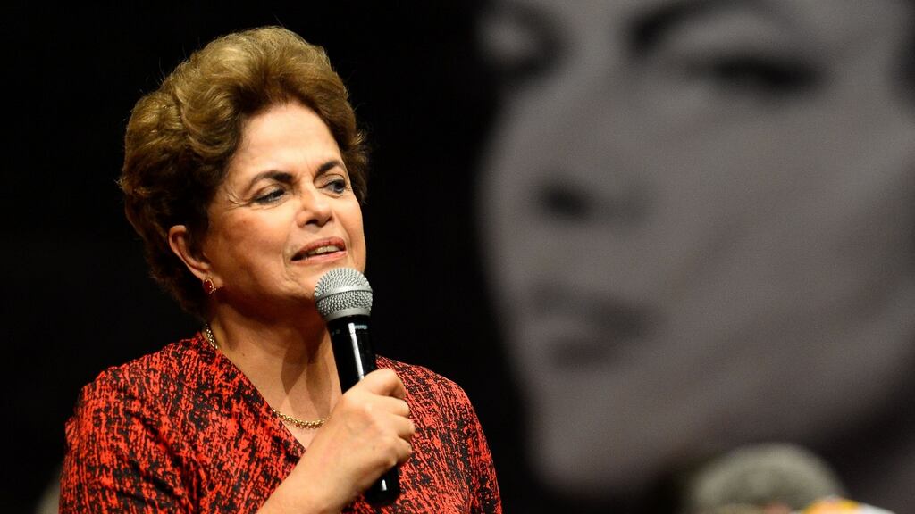 Brazil’s suspended president Dilma Rousseff will make her last stand this week. Photograph: Andressa Anholete/AFP/Getty Images