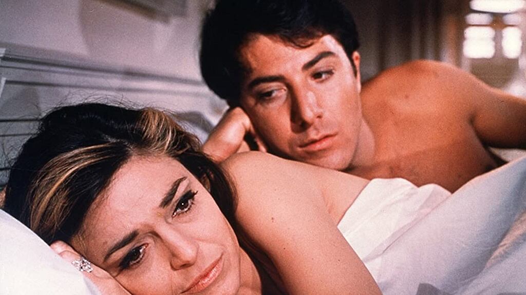 Anne Bancroft and Dustin Hoffman in The Graduate (1967)