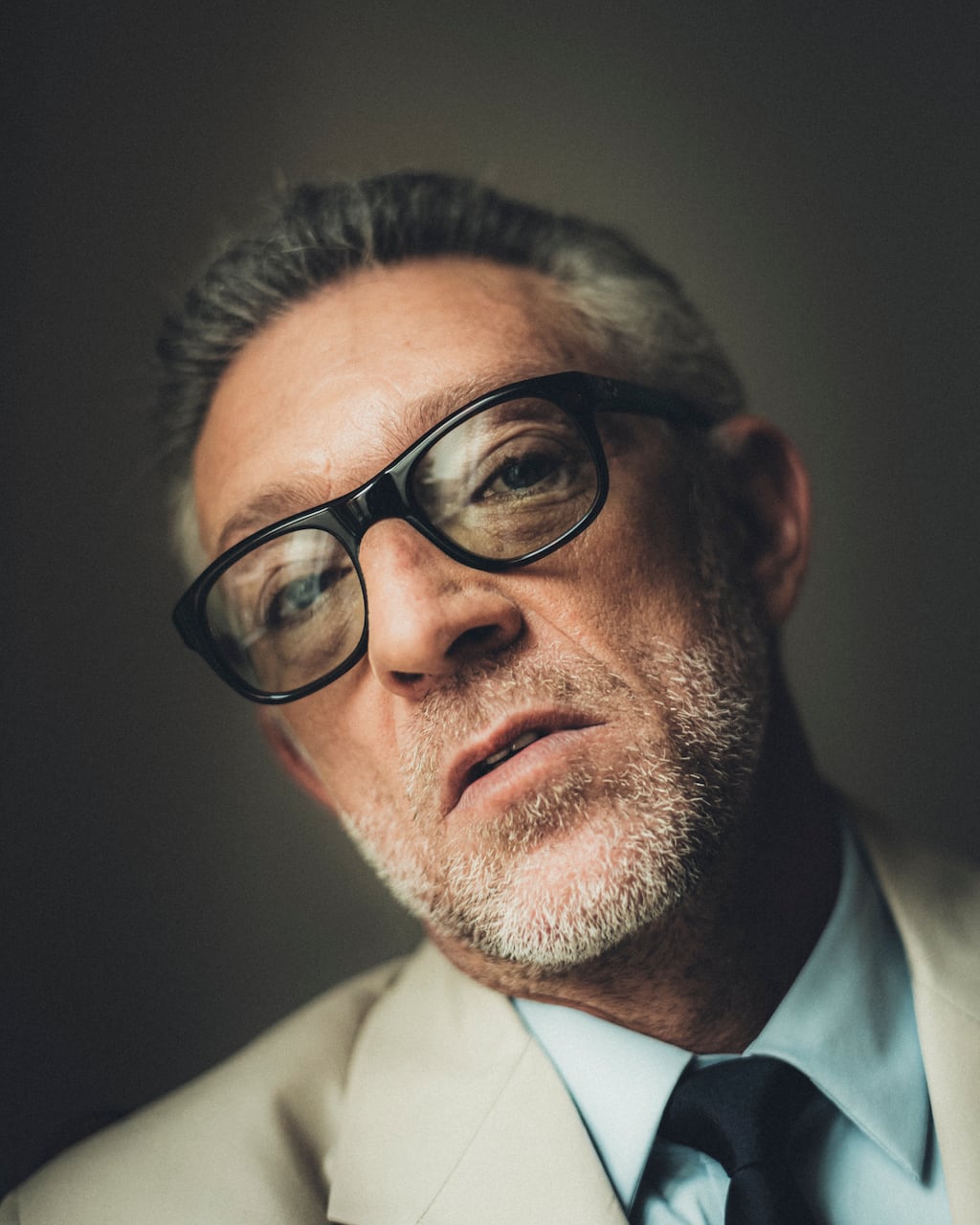 Vincent Cassel, who stars with Eva Green in “Liaison,” in Paris, Feb. 12, 2023. For Apple TV+’s new geopolitical thriller, the two French stars finally joined powers. The sparks between them may fly faster than the bullets. (Julien Mignot/The New York Times)