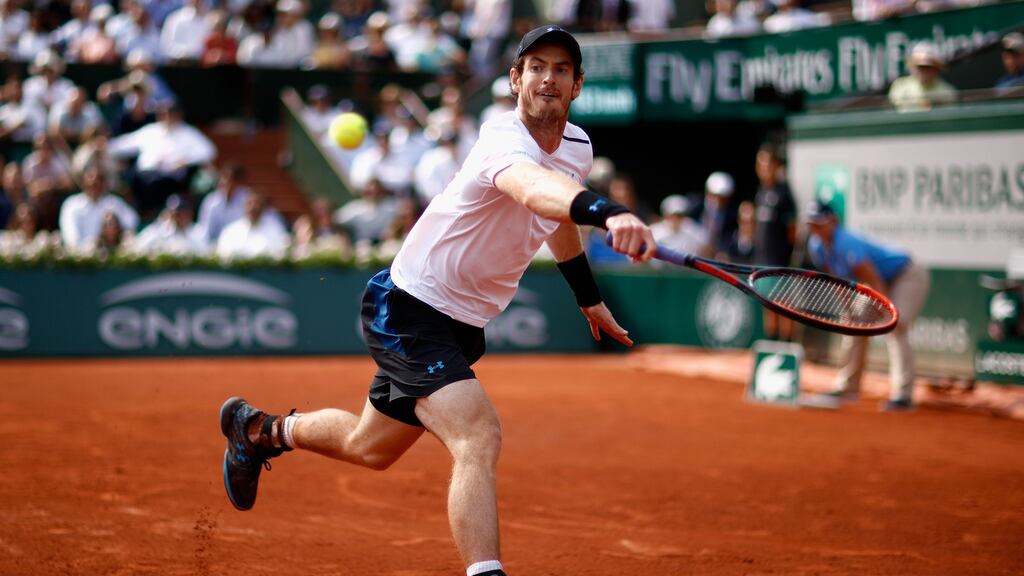 Andy Murray in action during the men’s singles semi-final match against Stan Wawrinka who won after a gruelling five sets that took four-and-a-half hours. Photo: Adam Pretty/Getty Images)