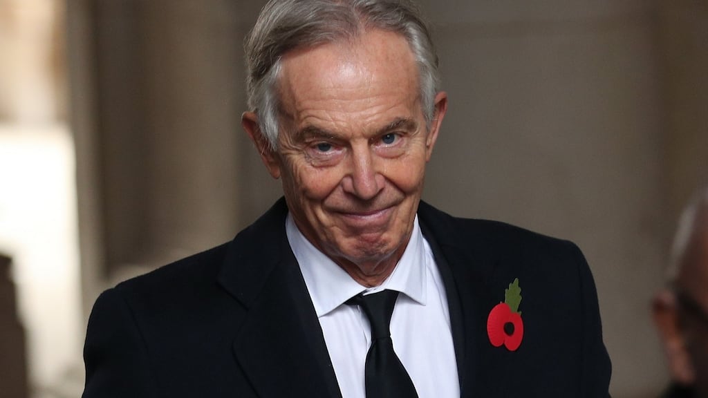 Former UK prime minister Tony Blair said it was an ‘immense honour’ to have been made a Knight Companion of the Most Noble Order of the Garter. Photograph: Yui Mok/PA Wire