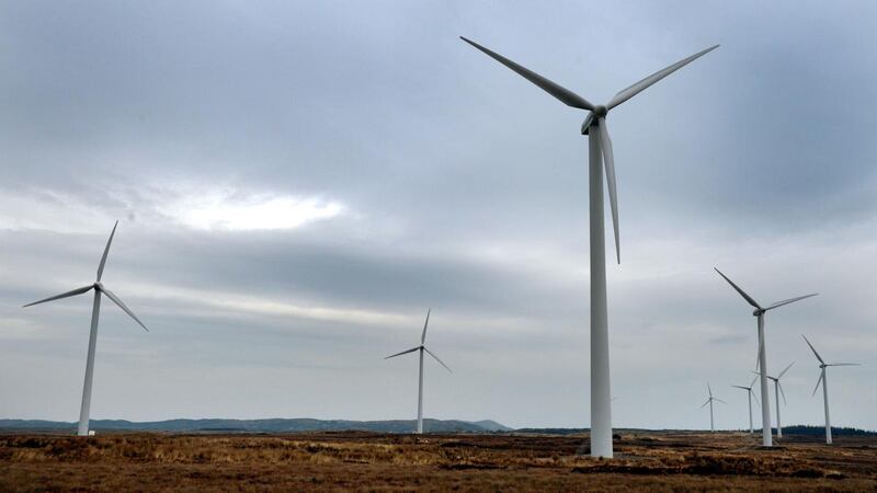 The height of the turbines is a major concern for residents near Corry mountain, where plans for Croagh wind farm are awaiting a decision from An Bord Pleanála. Photograph: David Sleator