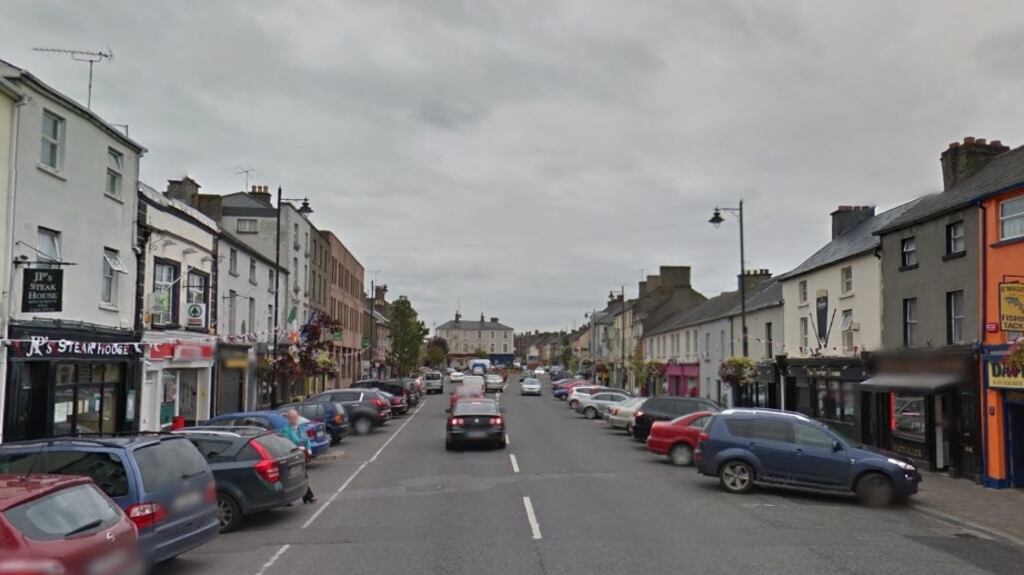 Gardaí arrested 14 men over an incident of violent disorder at Dominick Street, Mullingar last March. Photograph: Google Street View