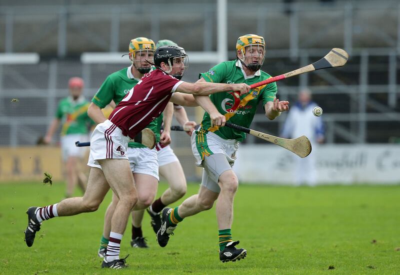 Richie Power (right) in action for Carrickshock in the 2013 Kilkenny county final against Clara. Photograph: Morgan Treacy/Inpho
