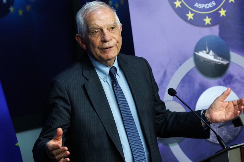 Josep Borell. Photograph: Olivier Matthys/EPA