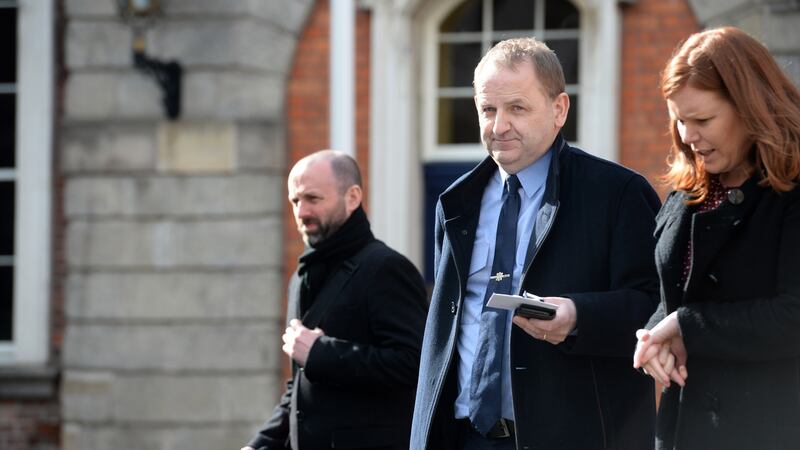 Sgt Maurice McCabe after giving evidence at the Charleton Tribunal. Photograph: Dara Mac Dónaill / The Irish Times