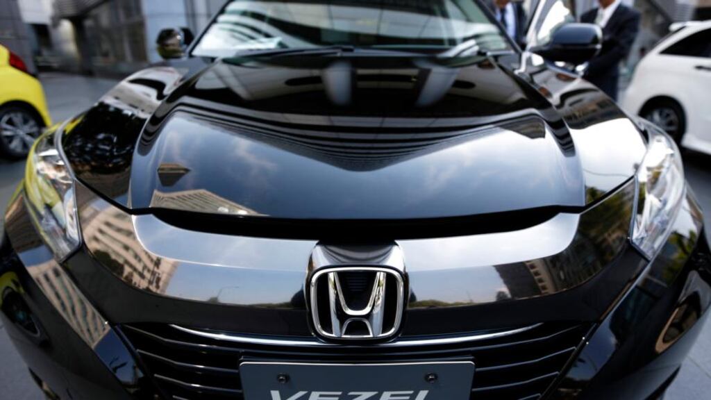 Honda Motor sank 4.2 per cent overnight, as Japan’s third-largest carmaker forecast a full-year profit that missed analysts’ estimates. Photograph: Kiyoshi Ota/Bloomberg