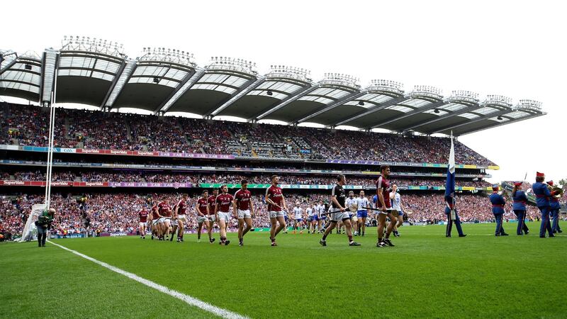 The All-Ireland final parade was one of a few times when I let it myself go a little, as a part of embracing the occasion.  Photograph: Tommy  Dickson/Inpho