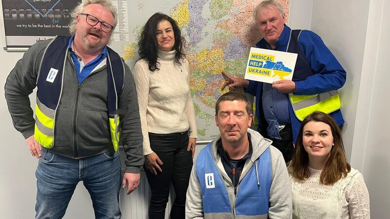 Fergal Murphy,Dr Katya Kachurets, Dr Brian McManus, Luke O’Neill and Dr Lyudmyla Zakharchenko.