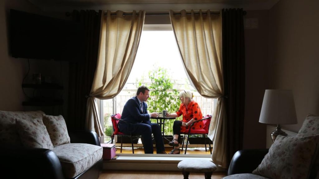 Minister for the Environment Alan Kelly (above) officially opened Clúid housing association’s development in Belmayne, Dublin 13 on July 1st, 2015. With him is Clúid tenant Helen Maguire. Photograph: Stuart McNamara