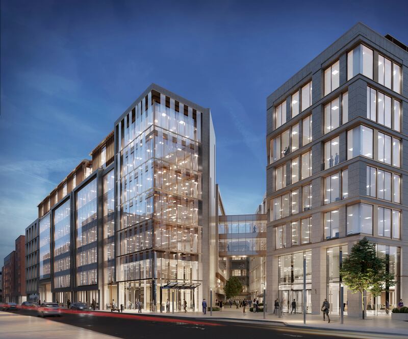 Front entrance to Charlemont square