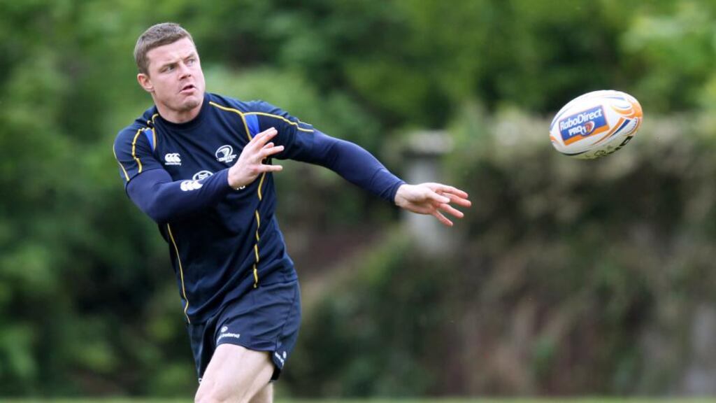 Leinster’s Brian O’Driscoll prepares for the Pro12 final at the RDS.
