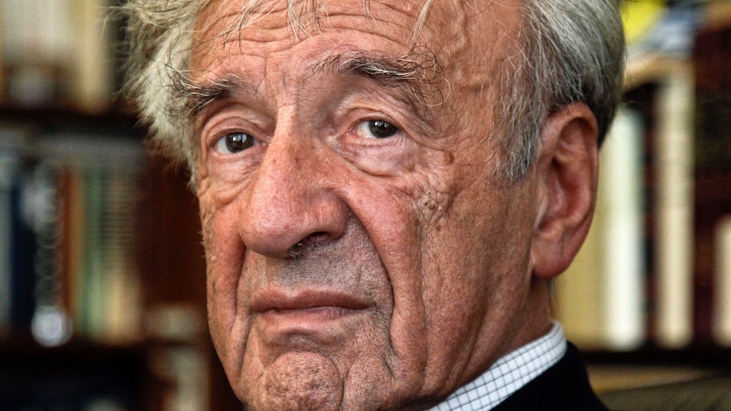 Eliezer (Elie) Wiesel: September 30th, 1928-July 2nd, 2016. Photograph: Bebeto Matthews/AP Photo