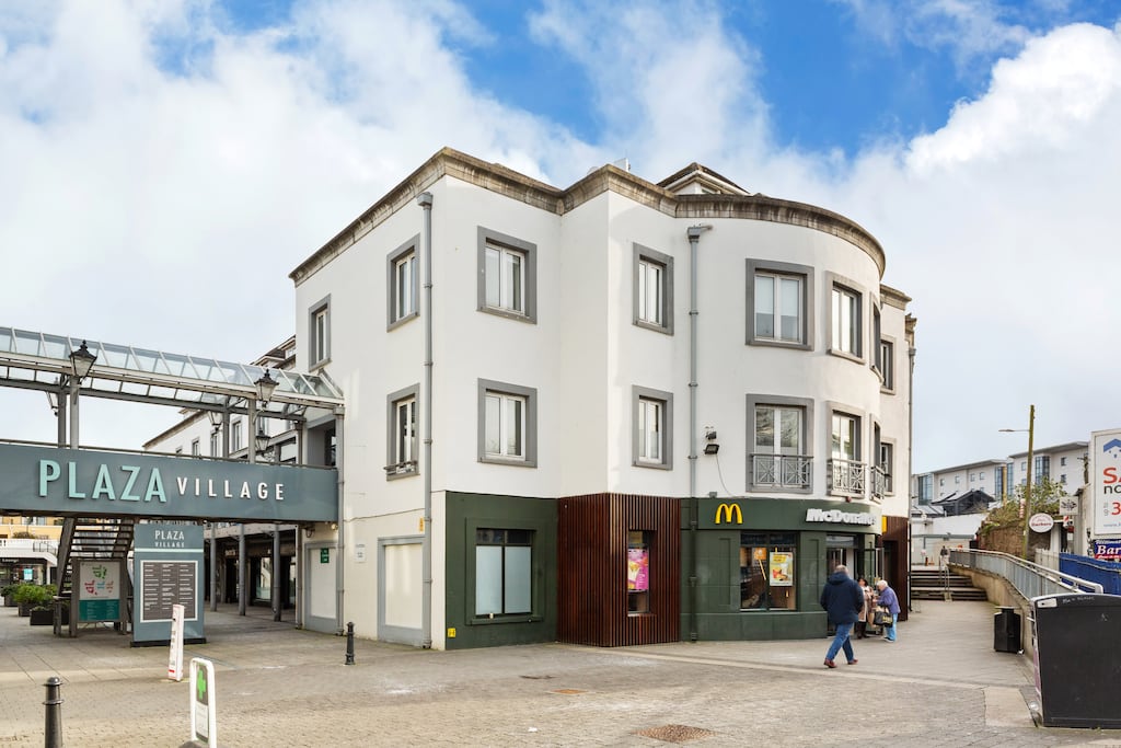 McDonald's occupies the northern portion of the block at Swords Plaza, which faces Swords Main Street