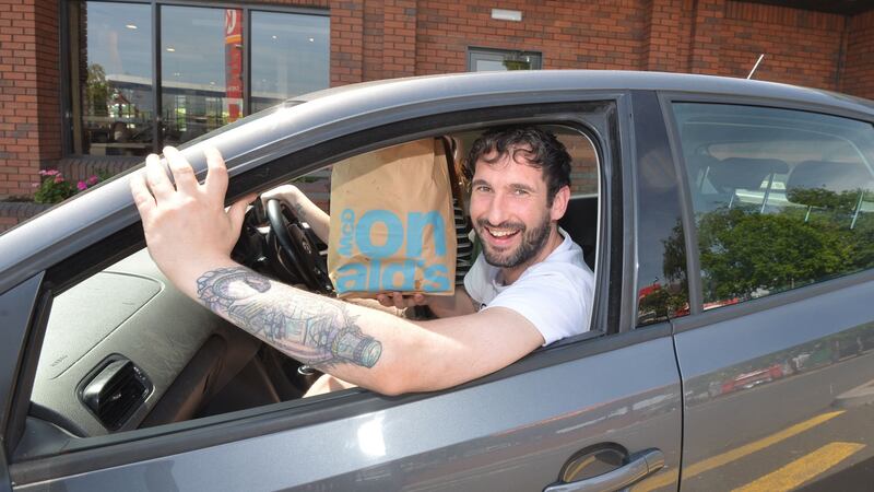 John Quirke from Dublin also visited the McDonald’s. Photograph: Alan Betson/The Irish Times
