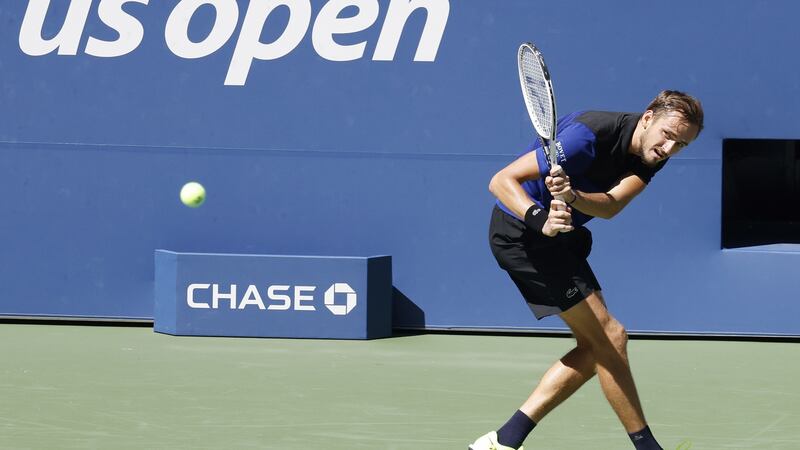 Daniil Medvedev eased past JJ Wolf at Flushing Meadows. Photograph: jason Szenes/EPA