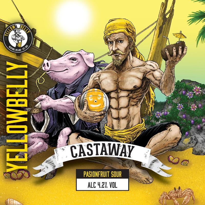 Wexford’s Yellowbelly Beer. Their lables feature the mischievous mustachioed man