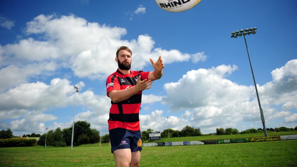 David Cleary at Tullamore rugby club, Co Offaly. Photograph: James Flynn/APX
