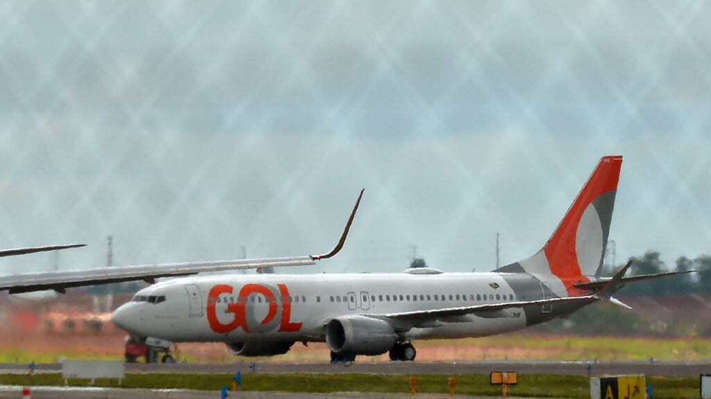 More than 20 months after it was grounded following two deadly crashes, Boeing’s 737 MAX returned to the skies this week with a flight from low-cost Brazilian airline Gol. Photograph: SILVIO AVILA AFP via Getty Images