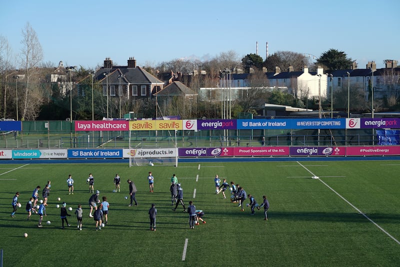 Young Ranelagh Gaels hurlers train in Donnybrook Stadium. '“I constantly said to players over the years, it’s not just about football, this is a place to make friends,' says Liam O'Hagan.