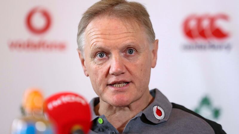 Ireland coach Joe Schmidt during a press conference at Carton House, Co Kildare on Thursday. Photograph:Billy Stickland/inpho