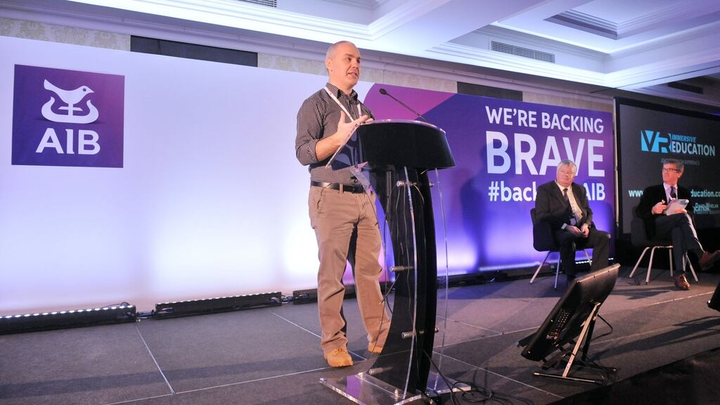 David Whelan, of Immersive VR Education, speaking last year. Photograph: Daragh McSweeney/Provision