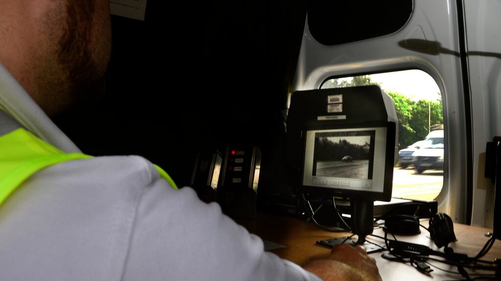 A safety van checking the speed of motorist in Dublin. A total of 71 people have died on the Republic’s roads so far this year, according to provisional figures from An Garda Síochána. File photograph: Cyril Byrne/The Irish Times