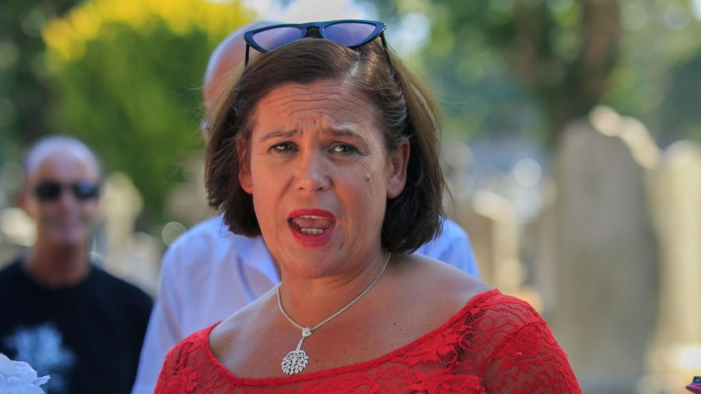 The Tánaiste took a swipe at Mary Lou McDonald (above) during Leaders’ Questions, calling out Sinn Féin for showing no interest after the last election when the country needed a government: “At least Fianna Fáil engaged.” File photograph:  Gareth Chaney/Collins
