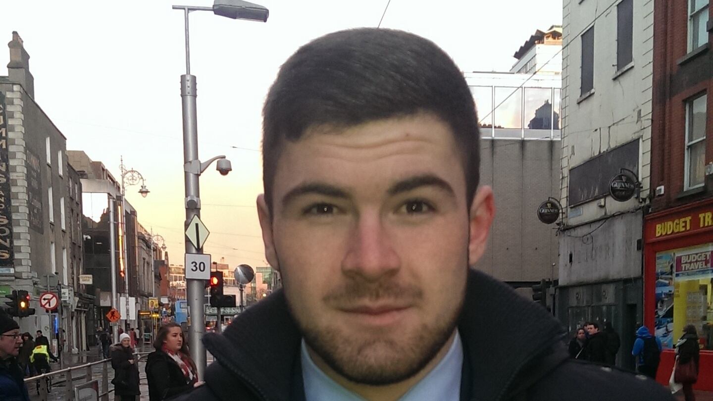 Rob Feeney (21) from Lucan, Co Dublin
